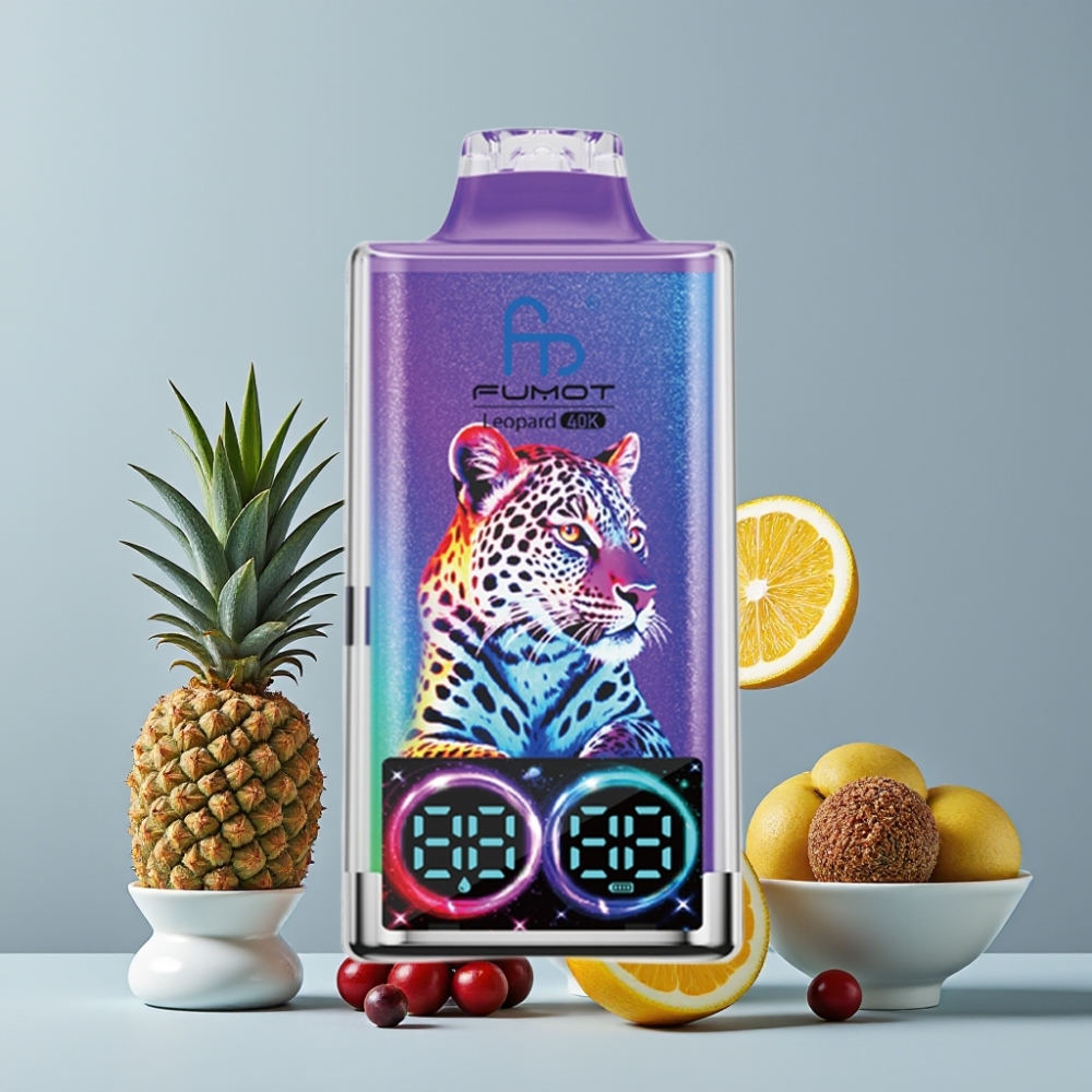 Fumot Leopard 40K Puffs Disposable Vape Mr Blue 5% Nicotine 700mAh Dual Mesh Type-C
