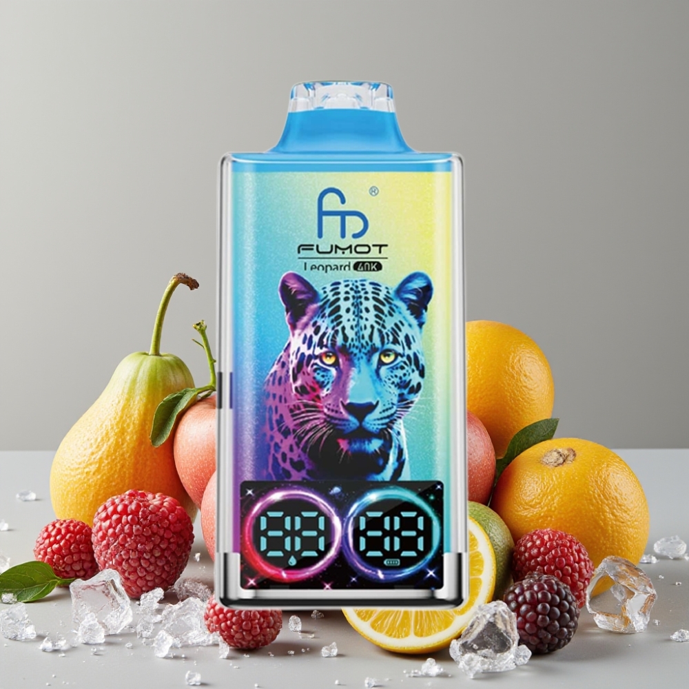 Fumot Leopard 40K Puffs Dual Mesh 700mAh Type-C Black Dragon Ice Disposable Vape