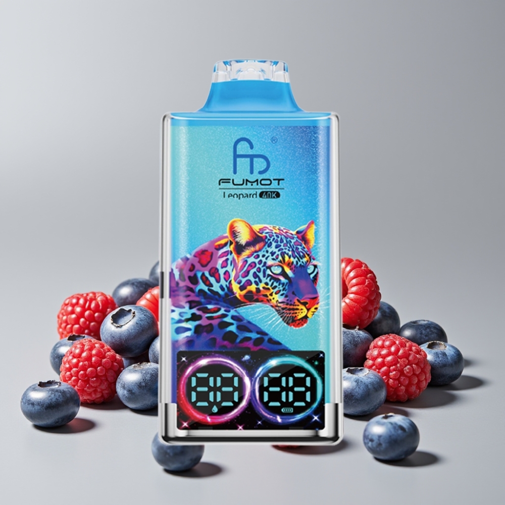 Fumot Leopard 40K Puffs Dual Mesh 700mAh Type-C Blueberry Raspberry Disposable Vape
