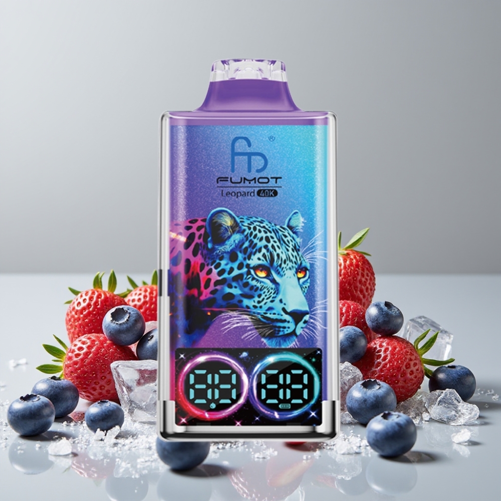 Fumot Leopard 40K Puffs Dual Mesh 700mAh Type-C Blueberry on Ice Disposable Vape