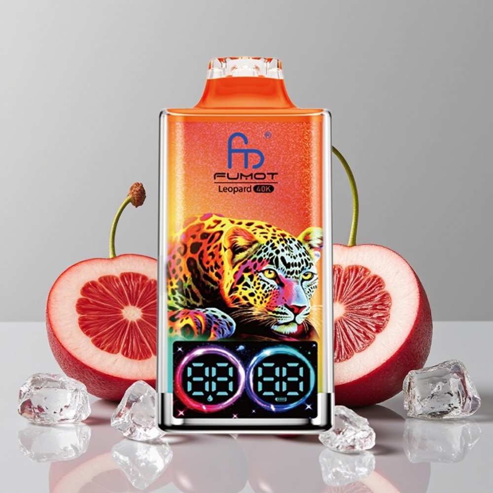 Fumot Leopard 40K Puffs Dual Mesh 700mAh Type-C Cherry Ice Disposable Vape