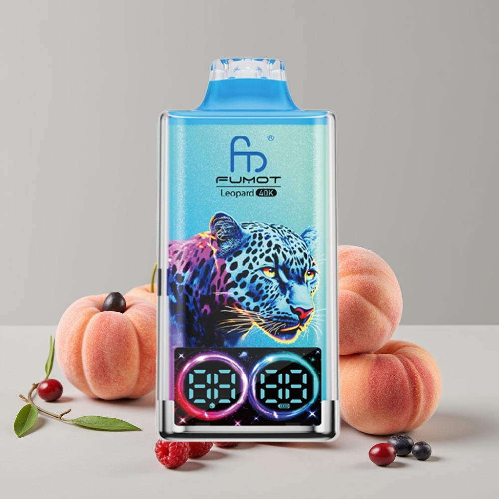 Fumot Leopard 40K Puffs Peach Berry Disposable Vape 700mAh Dual Mesh Type-C
