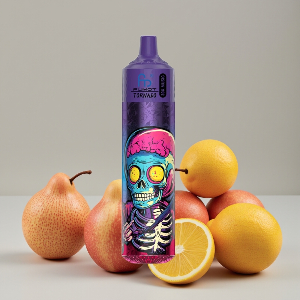 Fumot RandM Tornado 30000 Puffs 30mL 2%/5% Triple Apple 1.0 Ohm Mesh 600mAh LED