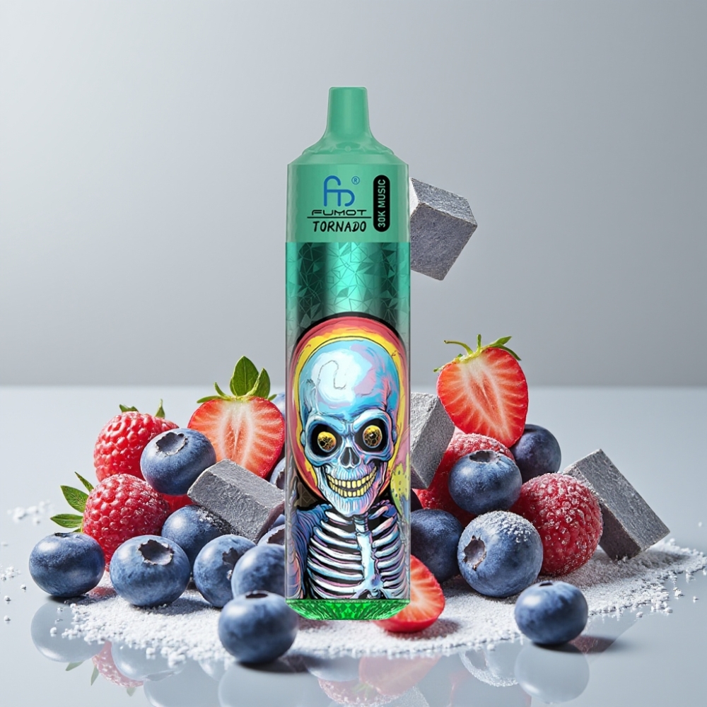 Fumot RandM Tornado 30000 Puffs 30mL 5% Blueberry Ice Disposable Vape
