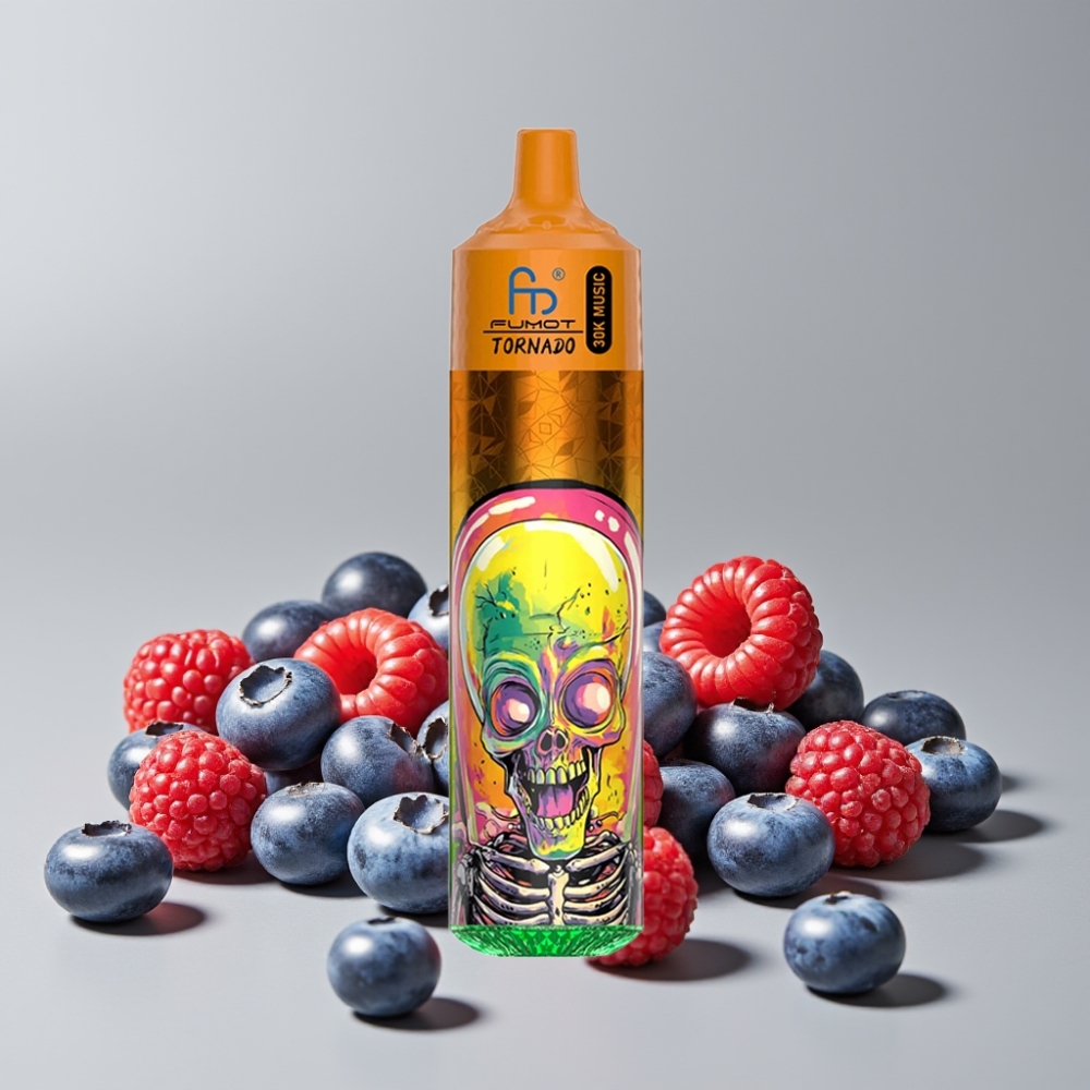 Fumot RandM Tornado 30000 Puffs 30mL 5% Blueberry Raspberry Disposable Vape
