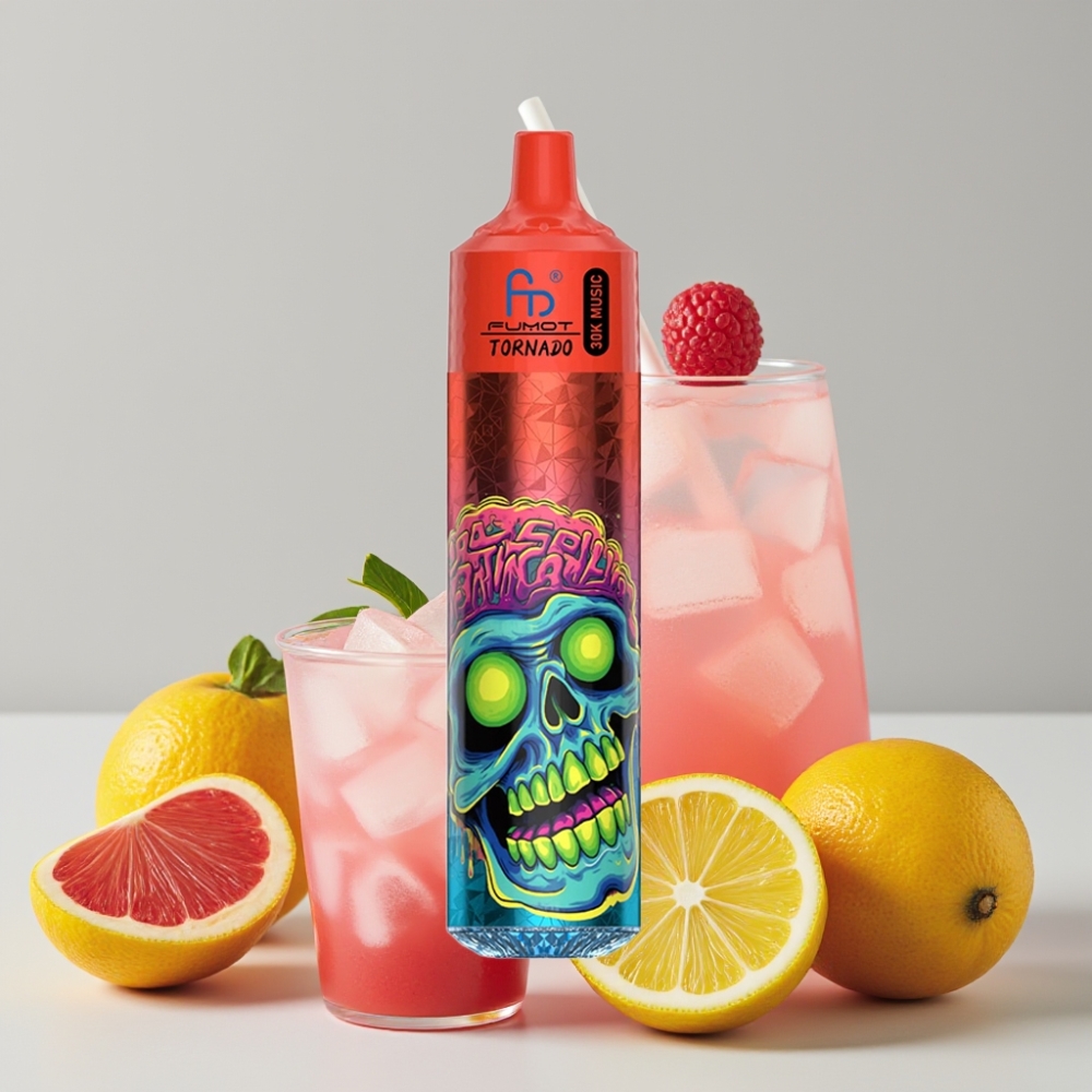 Fumot RandM Tornado 30000 Puffs 30mL 5% Pink Lemonade Mesh LED Disposable Vape