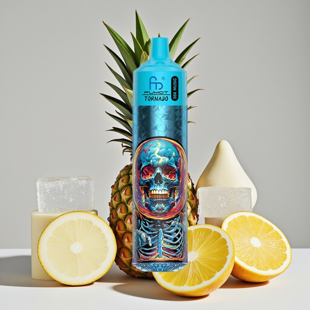 Fumot RandM Tornado 30000 Puffs 30mL Pineapple Ice 5% Mesh 600mAh LED