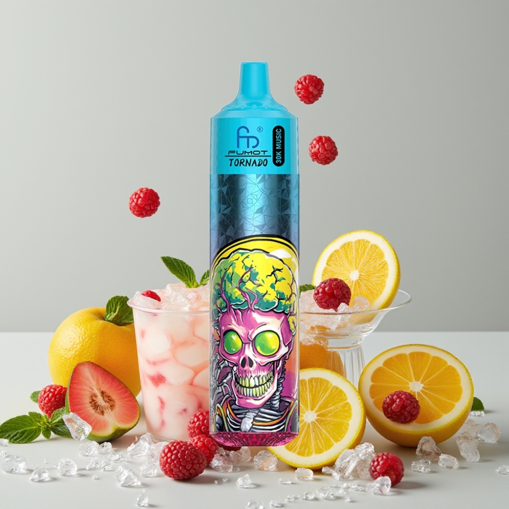 Fumot RandM Tornado 30000 Puffs Disposable Vape Mint Ice 30mL 5% 1.0 Ohm Mesh 600mAh LED
