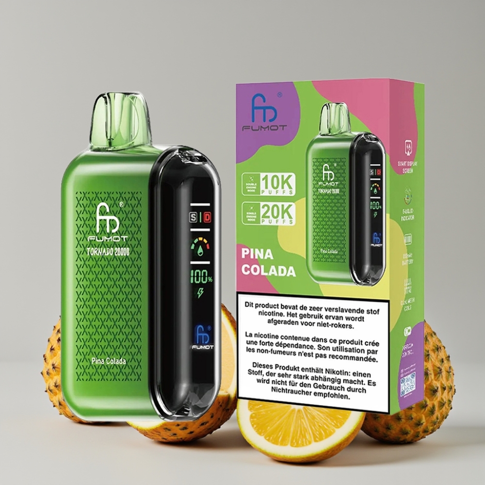 Fumot Tornado 20000 Puffs Dual Mesh 20ml Pina Colada Disposable Vape
