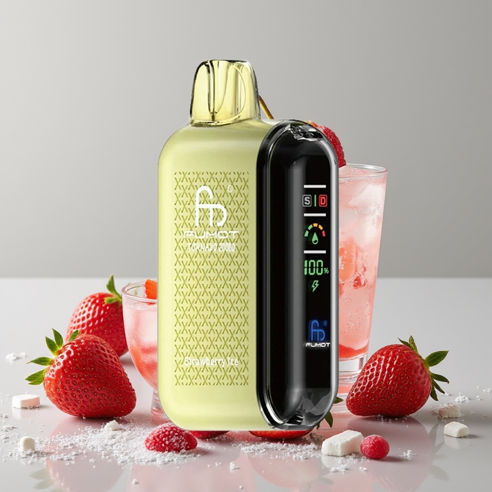 Fumot Tornado 20000 Puffs Dual Mesh 20ml Strawberry Ice Disposable Vape