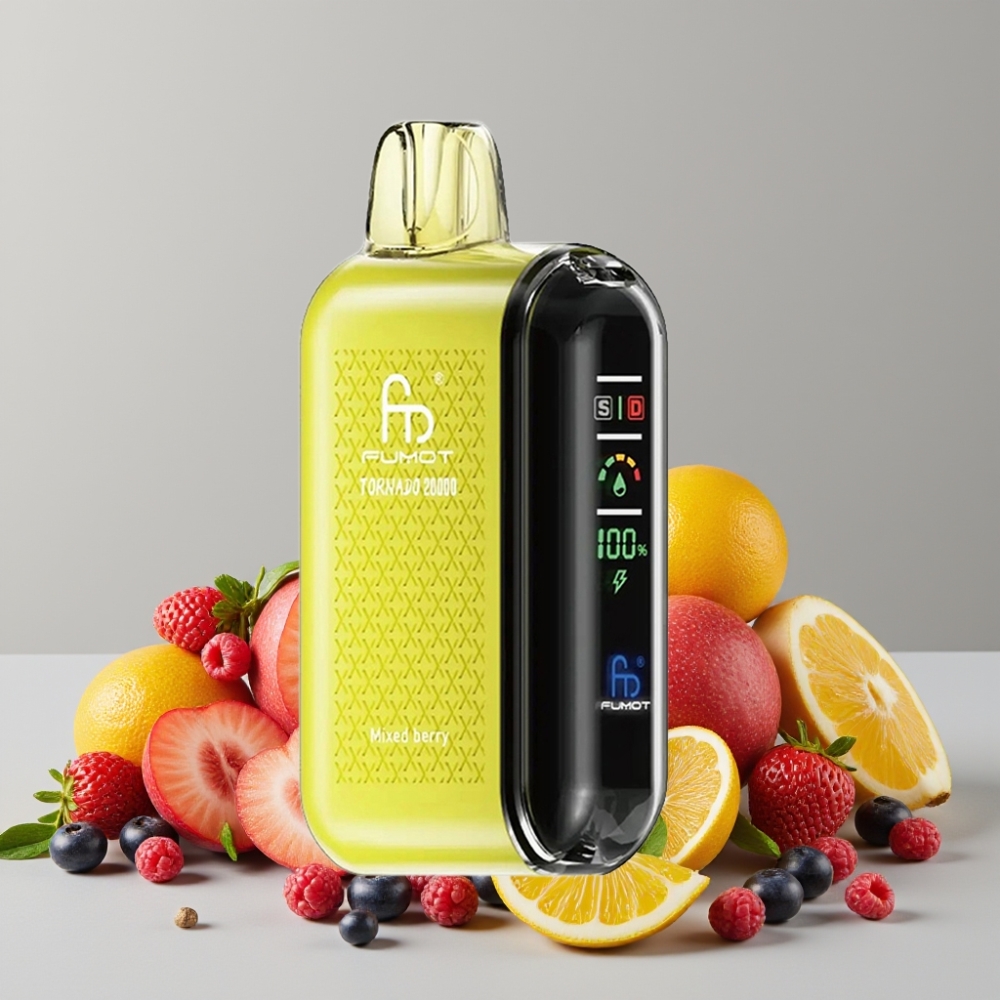 Fumot Tornado 20000 Puffs Dual Mesh Airflow Mixed Berry Disposable Vape