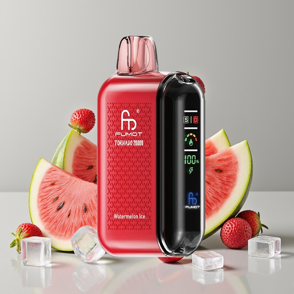 Fumot Tornado 20000 Puffs Dual Mesh Rechargeable Watermelon Ice Disposable Vape