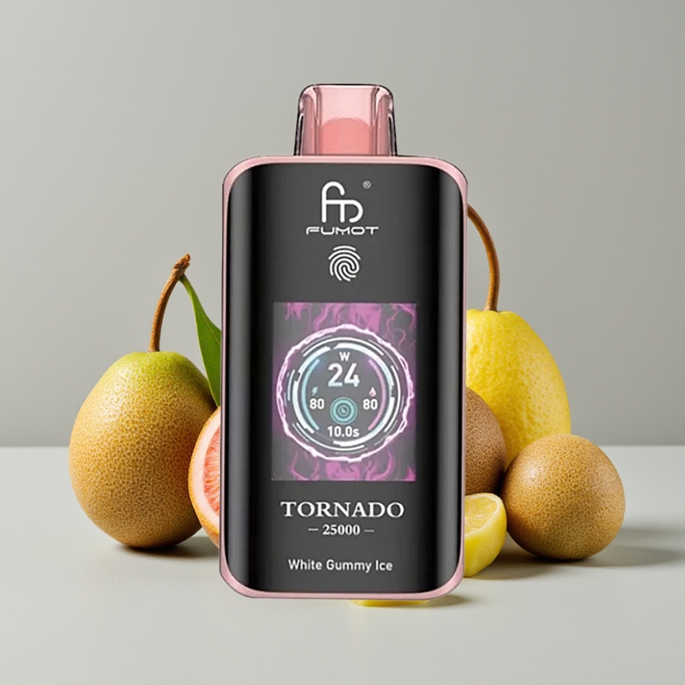 Fumot Tornado 25000 Puffs HD Screen 700mAh 20ml Kiwi Passion Fruit Guava