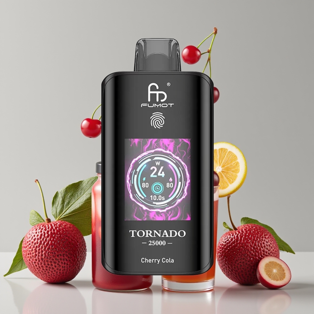Fumot Tornado 25000 Puffs HD Screen 700mAh Rechargeable Cherry Cola