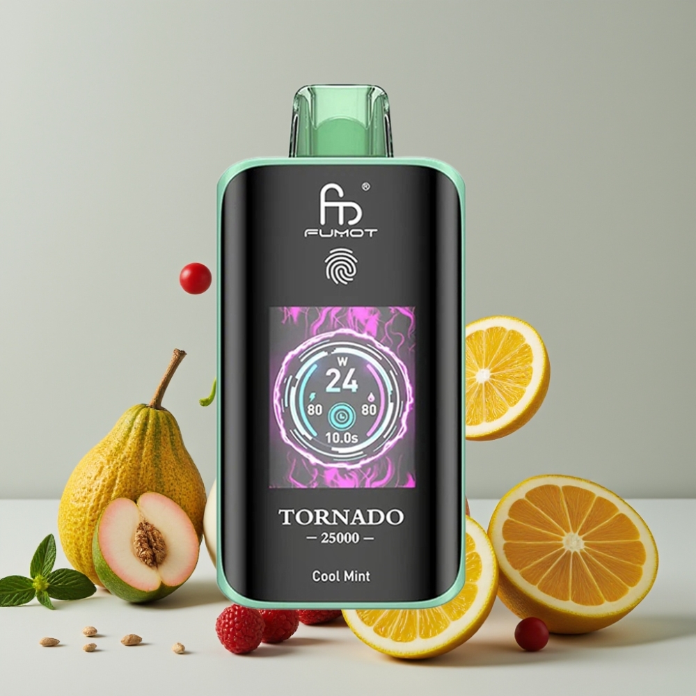 Fumot Tornado 25000 Puffs HD Screen 700mAh Rechargeable Cool Mint