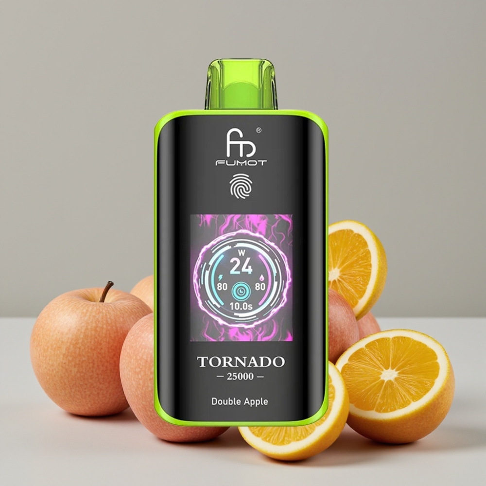 Fumot Tornado 25000 Puffs HD Screen 700mAh Rechargeable Double Apple