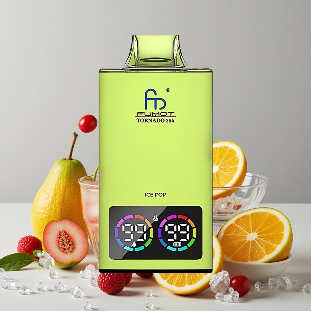 Fumot Tornado 35K Disposable Vape Ice Pop 15ml 700MAH RGB Fast USB-C