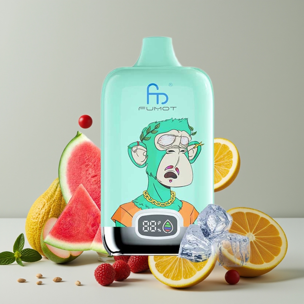 Fumot Tornado Digital Box 12000 Puffs 20ml Mesh Cool Mint Disposable Vape