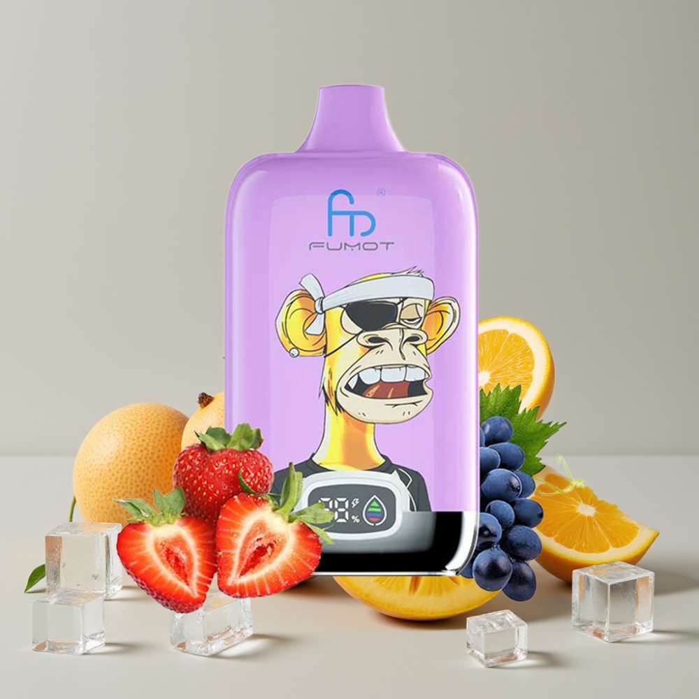 Fumot Tornado Digital Box 12000 Puffs Digital Box Disposable Vape 20ml Mango On Ice
