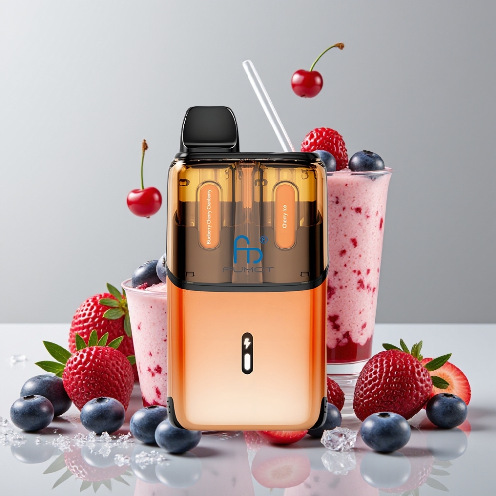 Fumot Ultra T32000 32000 Puffs 800mAh 24ml Type-C Fast Charging Blueberry Cherry Cranberry - Cherry Ice