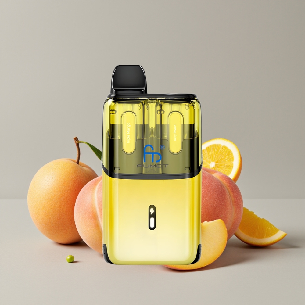 Fumot Ultra T32000 Disposable Vape 32000 Puffs 24ml Triple Mango - Juicy Peach 800mAh Type-C