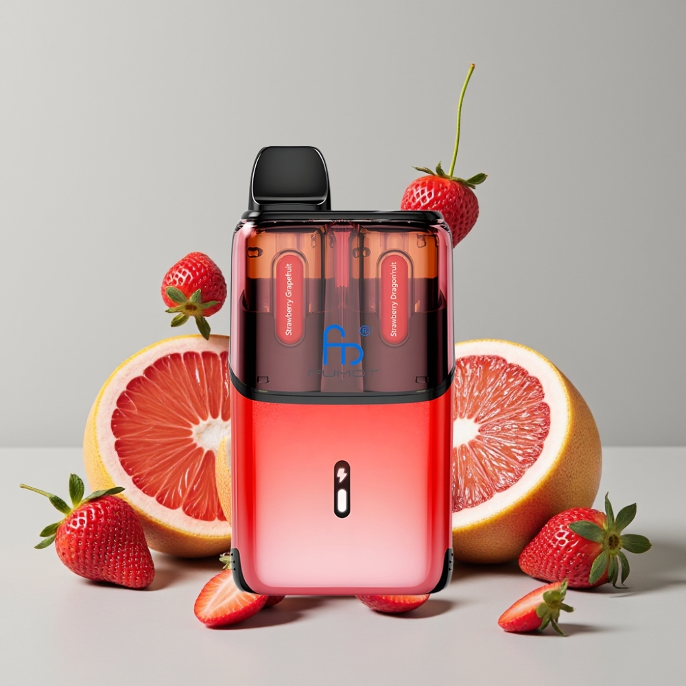 Fumot Ultra T32000 Disposable Vape 32000 Puffs 800mAh 24ml Strawberry Grapefruit Dragonfruit