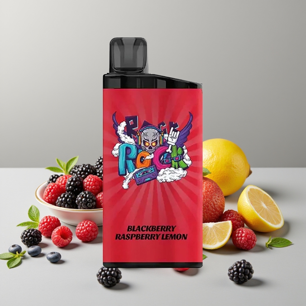 IGET Bar 3500 Puffs 1.2 Ohm Mesh Coil Blackberry Raspberry Lemon Disposable Vape