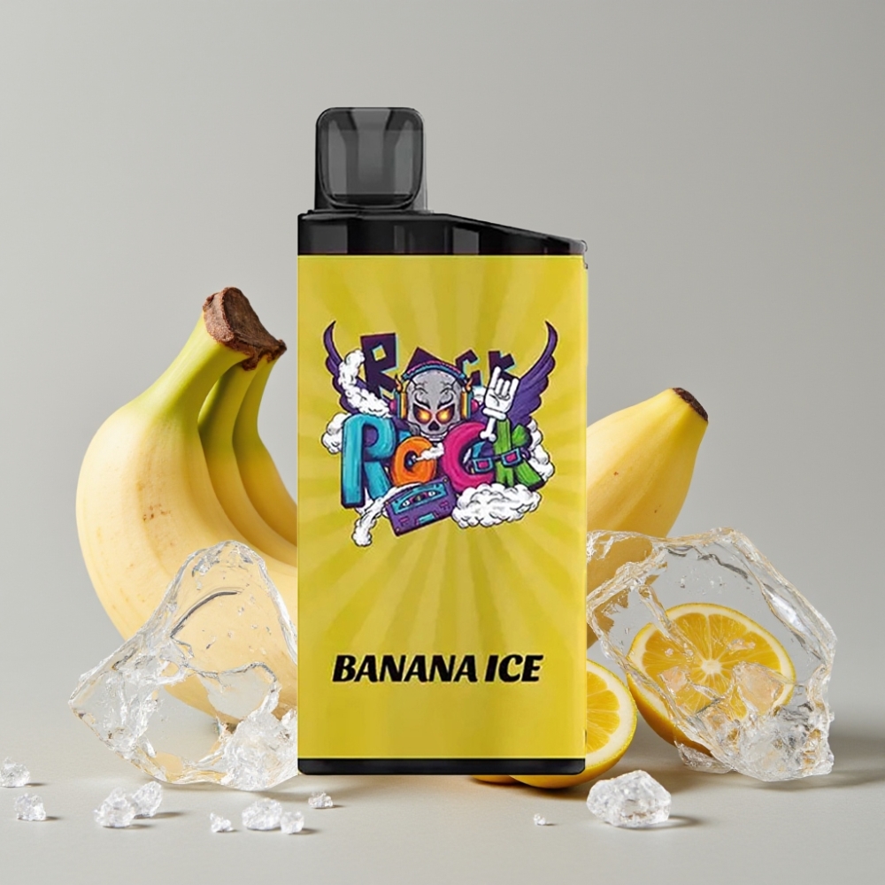 IGET Bar 3500 Puffs Banana Ice Disposable Vape with 1.2 Ohm Mesh Coil & 1400mAh