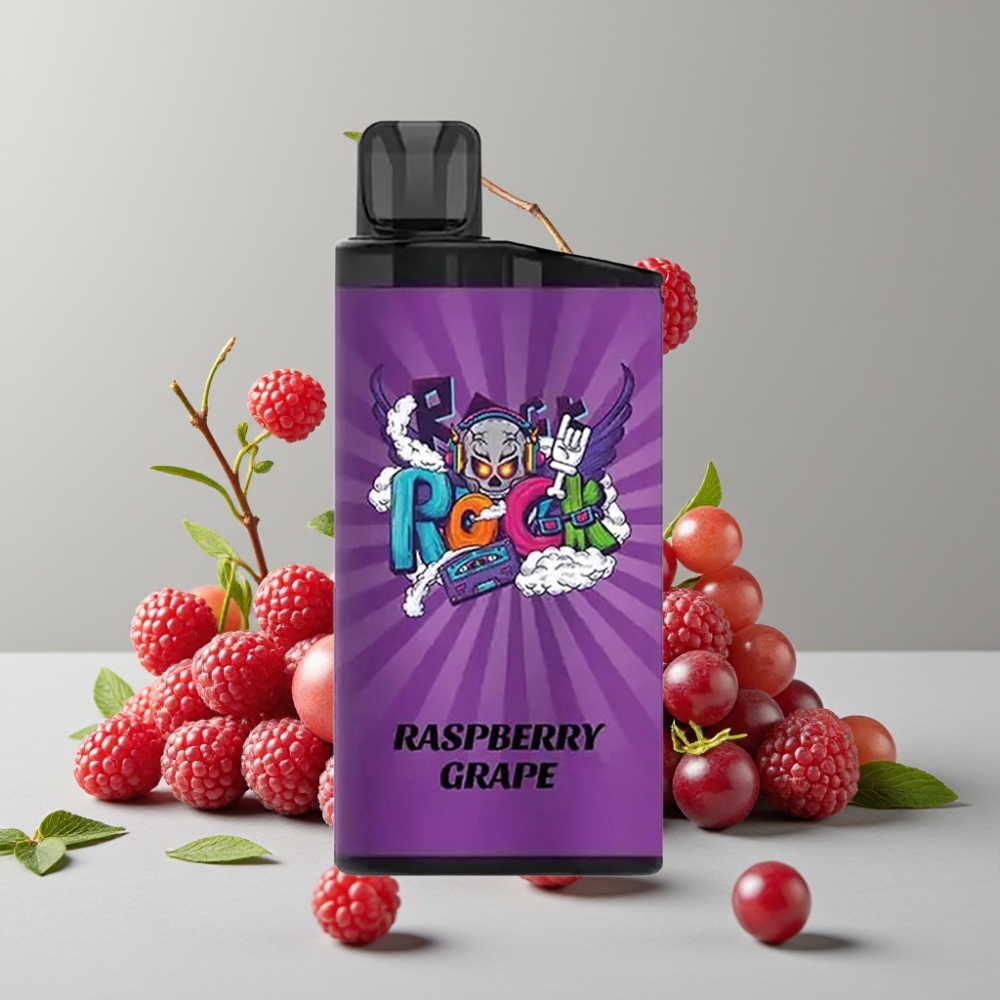 IGET Bar 3500 Puffs Disposable Vape 1400mAh Raspberry Grape 1.2 Ohm Mesh Coil