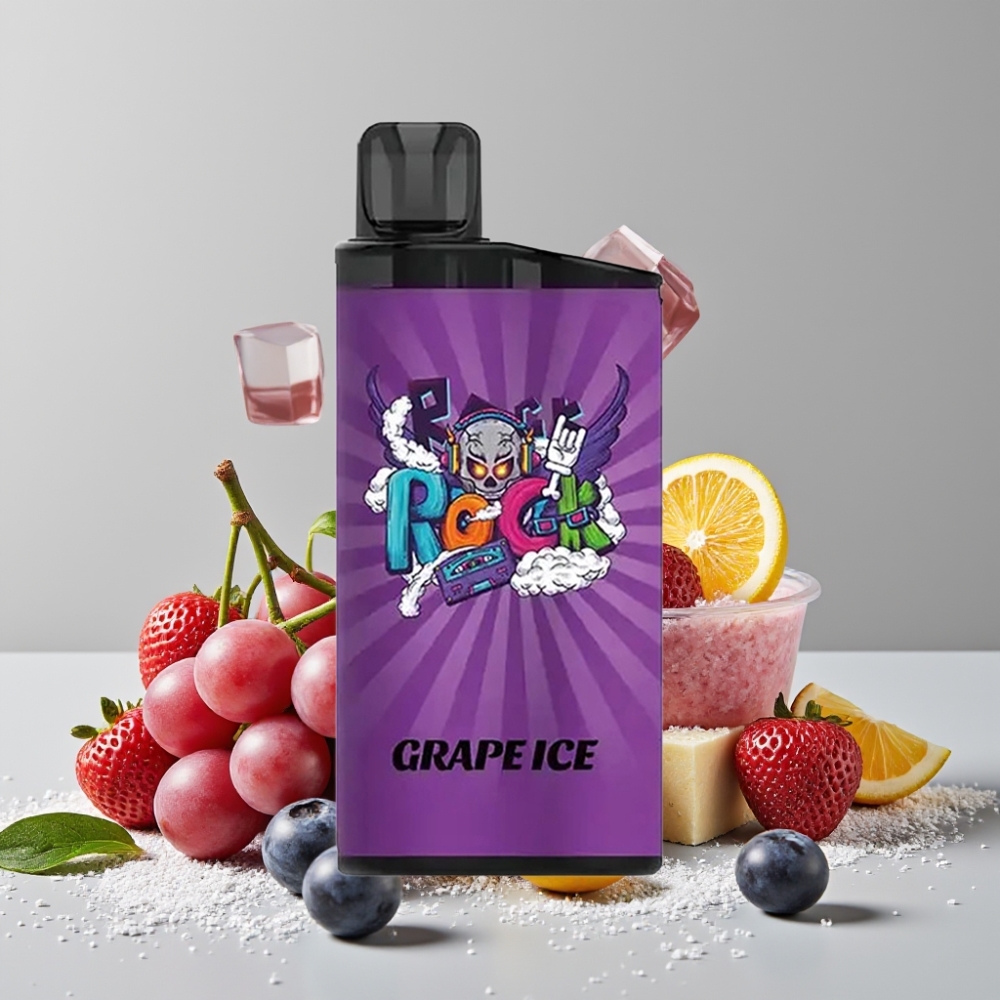 IGET Bar 3500 Puffs Disposable Vape Grape Ice 1.2 Ohm Mesh Coil 1400mAh