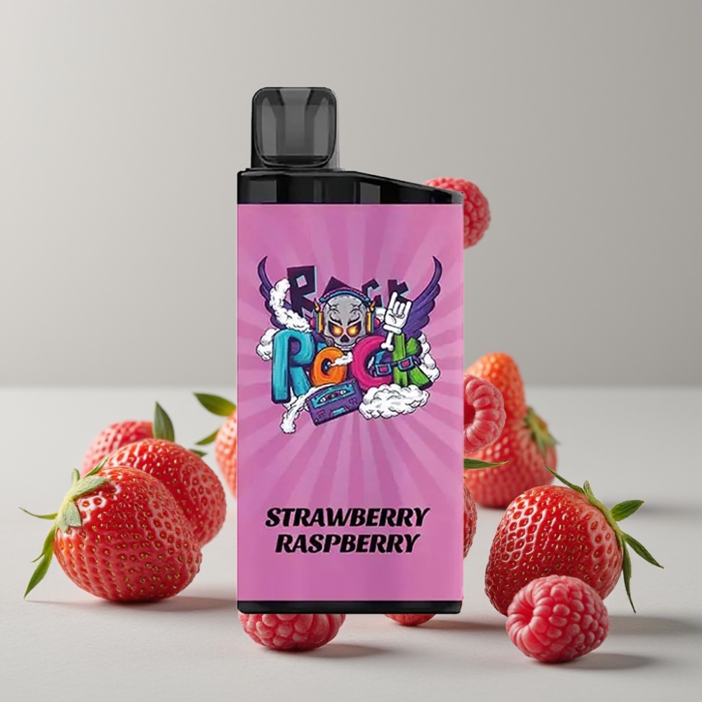 IGET Bar 3500 Puffs Strawberry Raspberry 1.2 Ohm Mesh Coil 1400mAh Disposable Vape