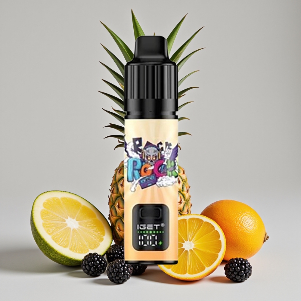 IGET BAR PLUS S3 POD 10000 Puffs 18ml 5% Nicotine Blackberry Pineapple Orange