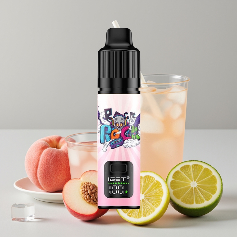 IGET BAR PLUS S3 POD 10000 Puffs 18ml Peach Lychee Lime Ice Disposable Vape
