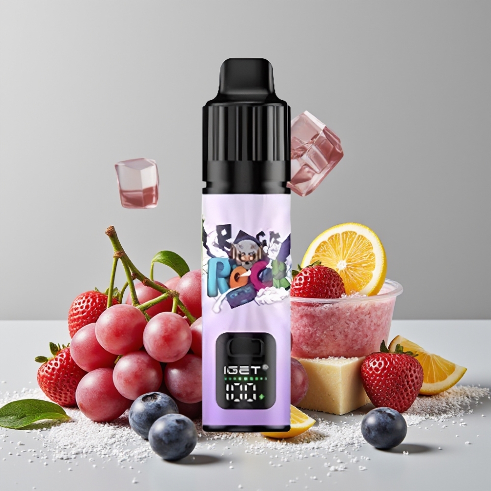 IGET BAR PLUS S3 POD 10000 Puffs 5% Nicotine 18ml Grape Ice Disposable Vape