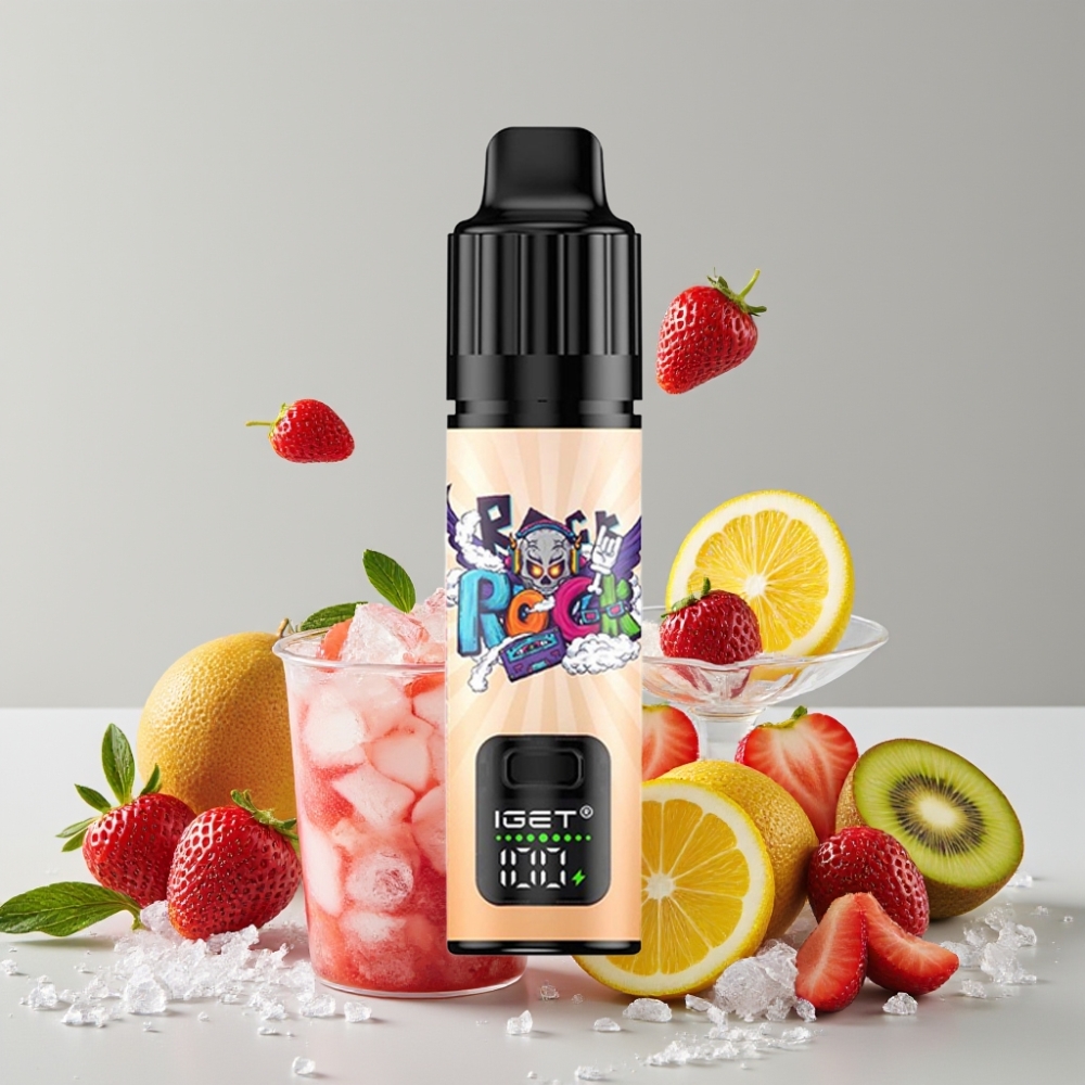 IGET BAR PLUS S3 POD 10000 Puffs 5% Nicotine 18ml Strawberry Kiwi Ice Disposable Vape