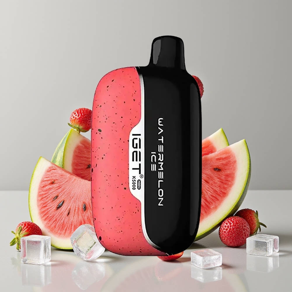 IGET Moon K5000 Puffs Disposable Vape Watermelon Ice 81.5g Mesh Coil 1.35 Ohm