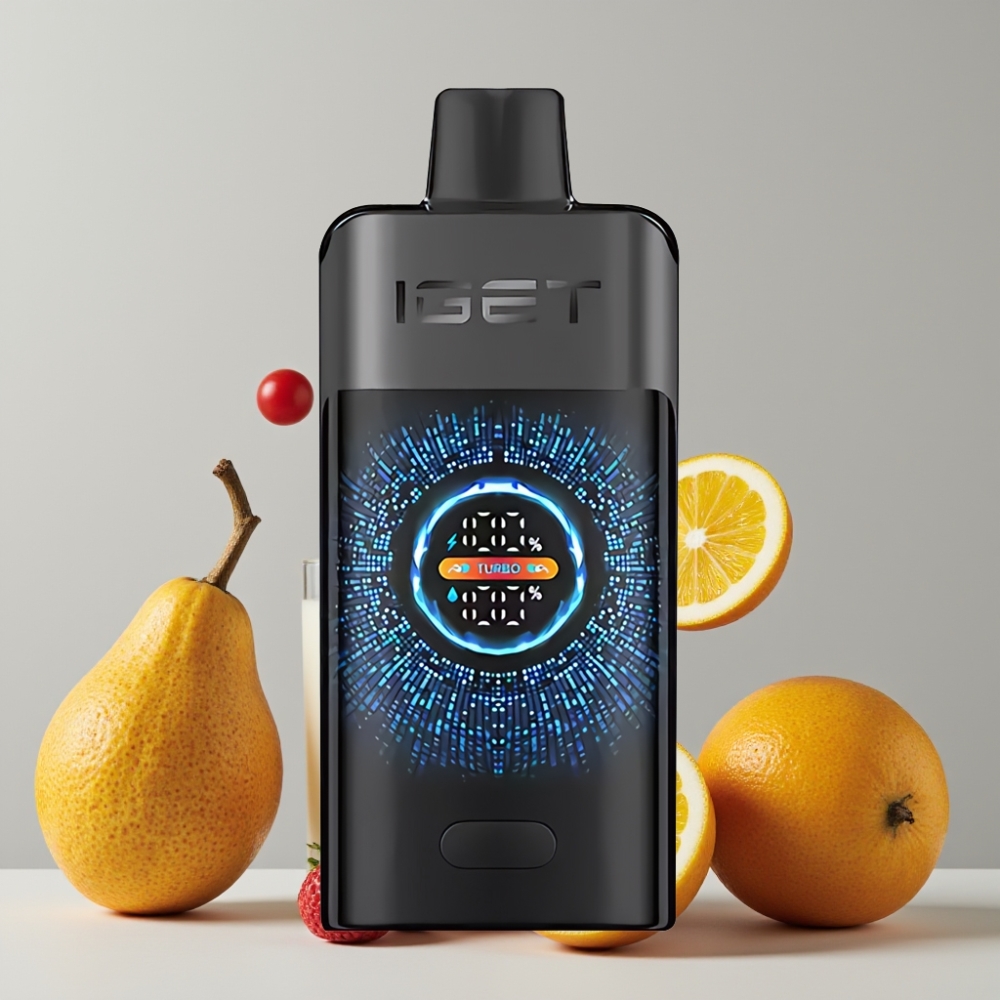 IGET ONE 12000 Puffs Disposable Vape Black Forest with Large Curved Color Screen & 2700mAh