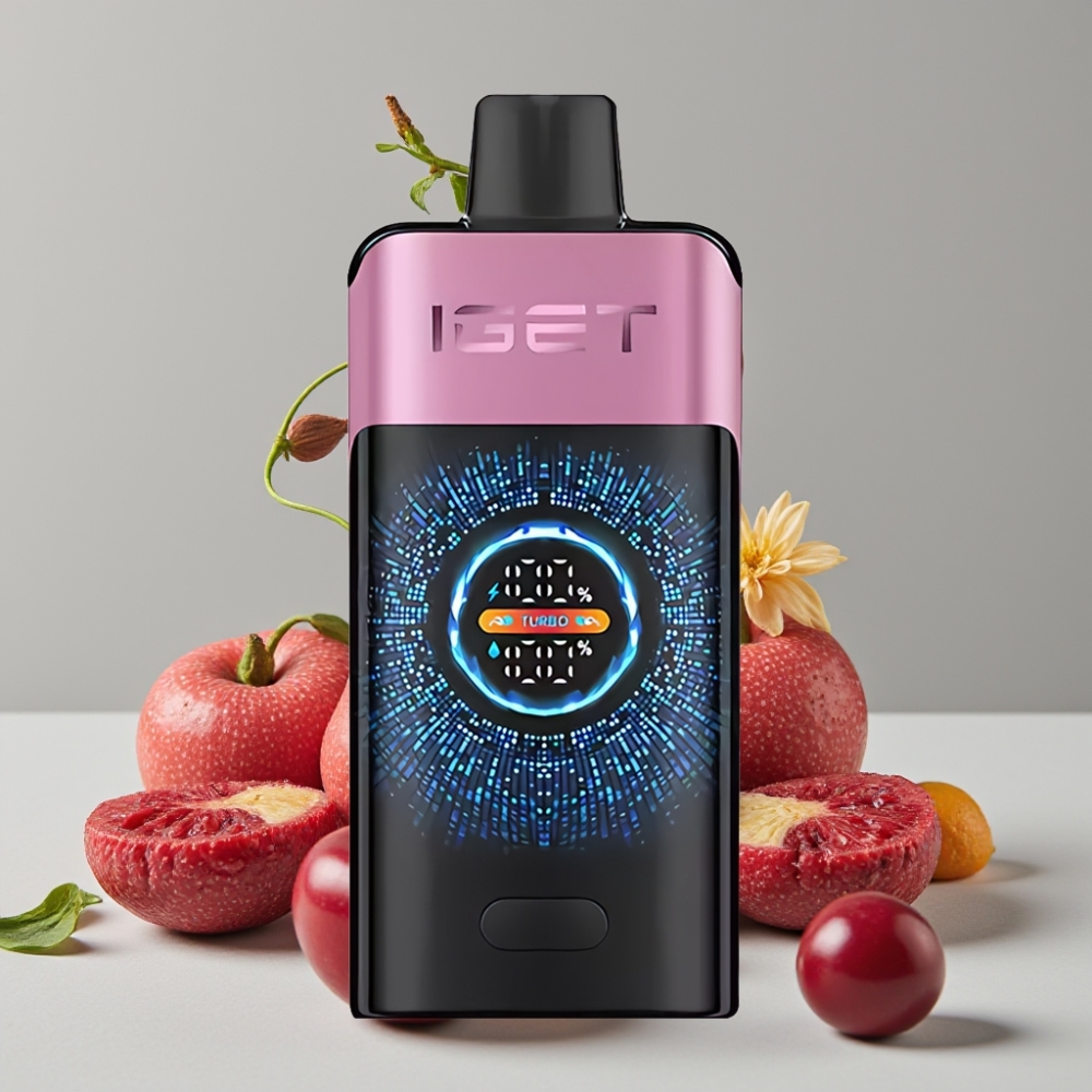 IGET ONE 12000 Puffs Disposable Vape Cherry Monster with 2700mAh & Dual Mesh Coil