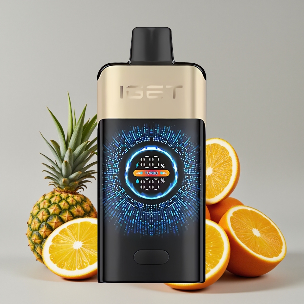 IGET ONE 12000 Puffs Disposable Vape with 2700mAh Battery & Large Screen - Tropical Orange Monster