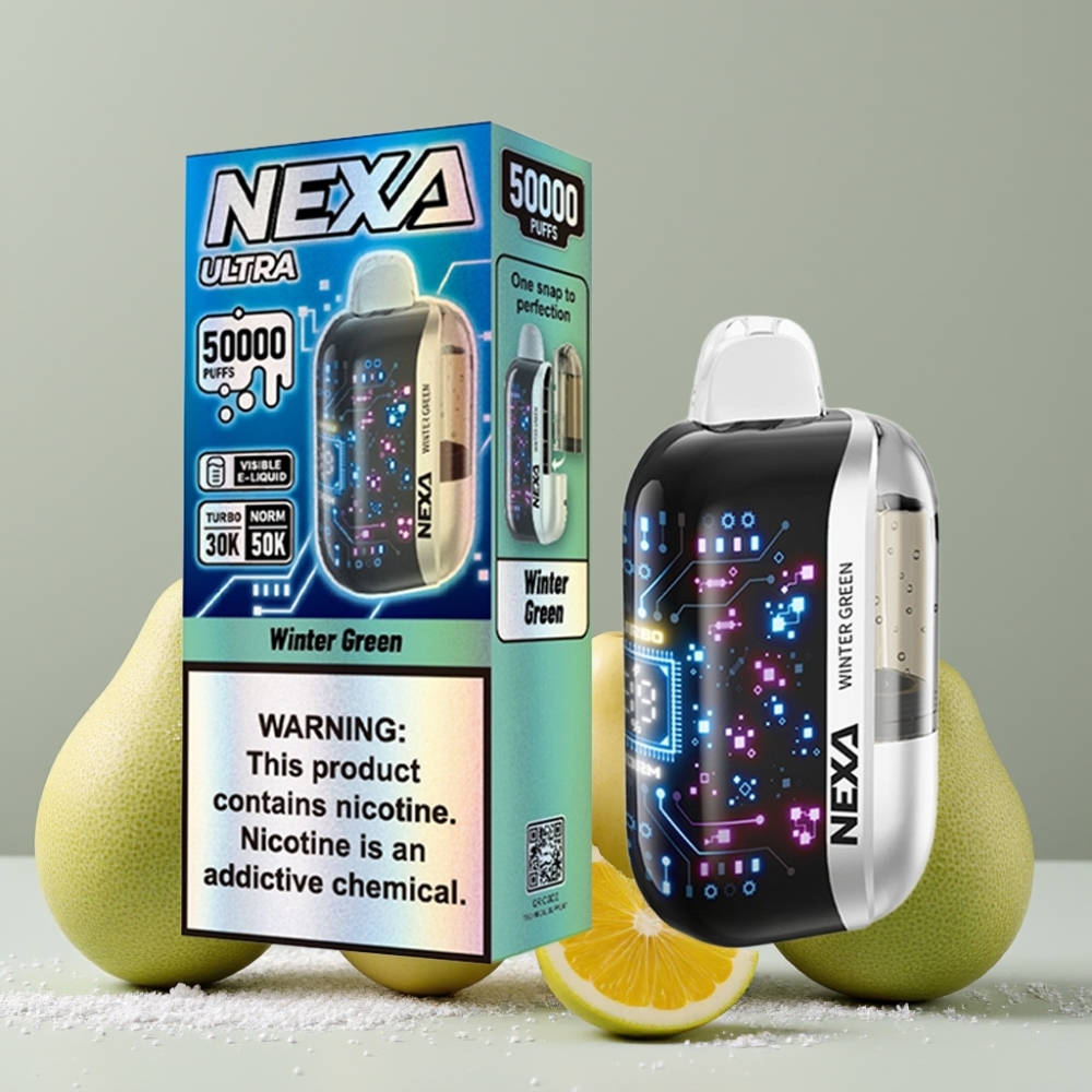 NEXA Ultra 50K Disposable Vape 20ml 5% Nicotine Winter Green
