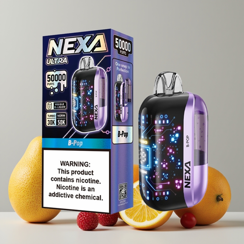 NEXA Ultra 50K Disposable Vape B-Pop 20ml 5% 800mAh Type-C