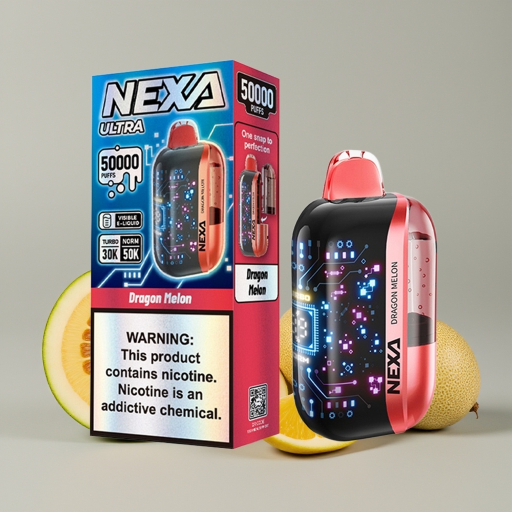 NEXA Ultra 50K Disposable Vape Dragon Melon 20mL 5% 800mAh Type-C