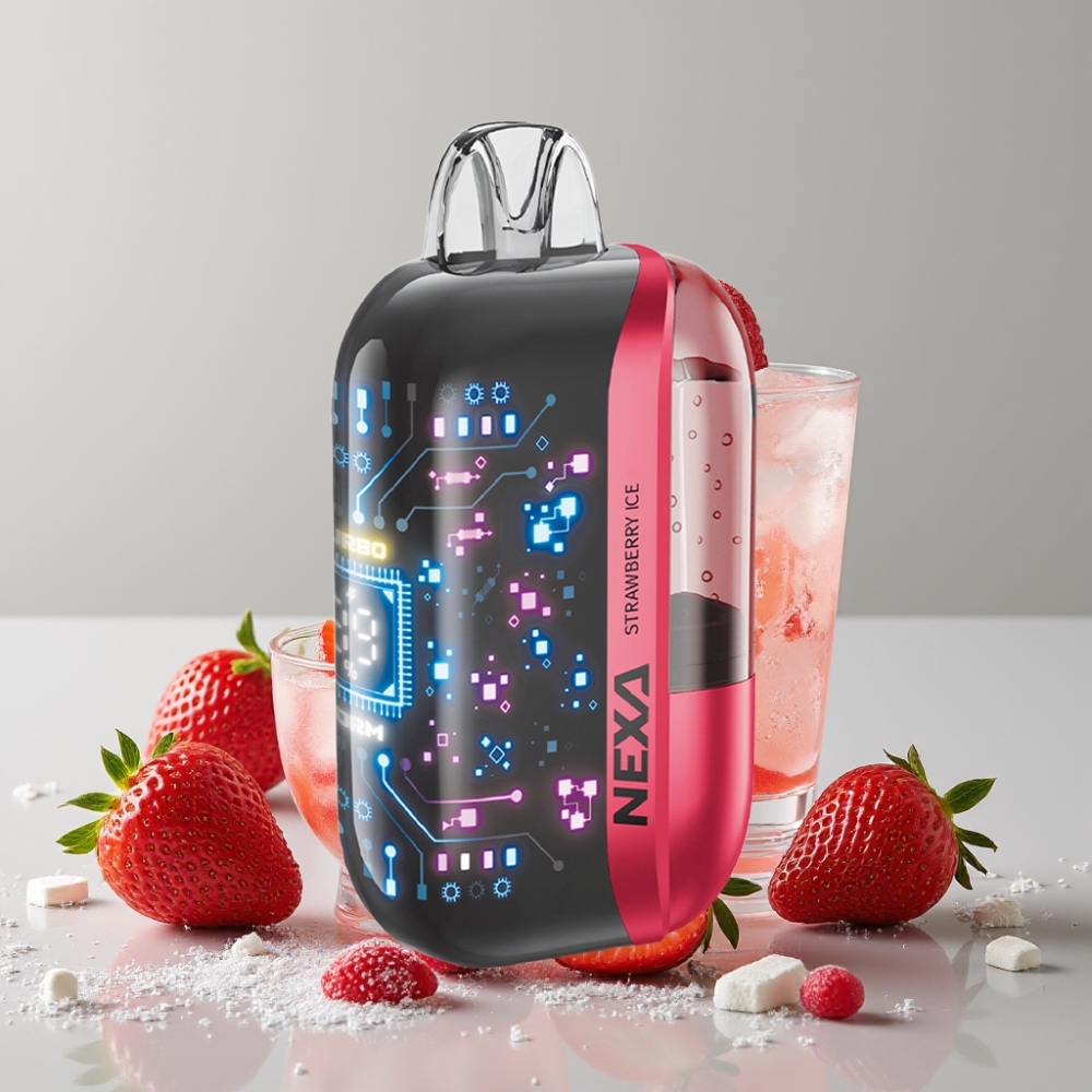 NEXA Ultra 50K Disposable Vape Strawberry Ice 20ml 5% 800mAh Type-C