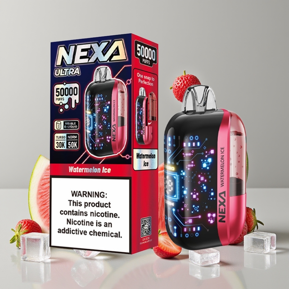 NEXA Ultra 50K Disposable Vape Watermelon Ice 20ml 5% 800mAh Type-C