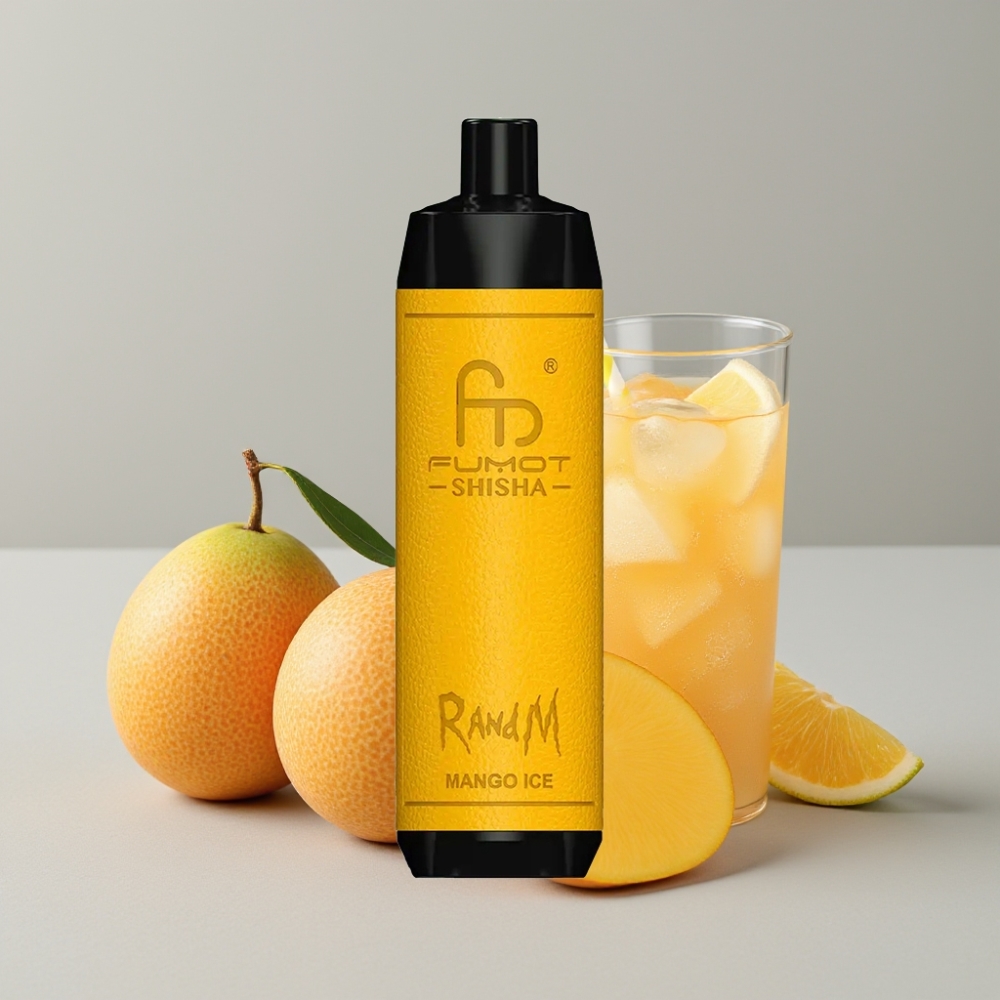 RandM Fumot Shisha 10000 Puffs Disposable Vape 18ml Mango Ice Type-C 0.5% Nicotine