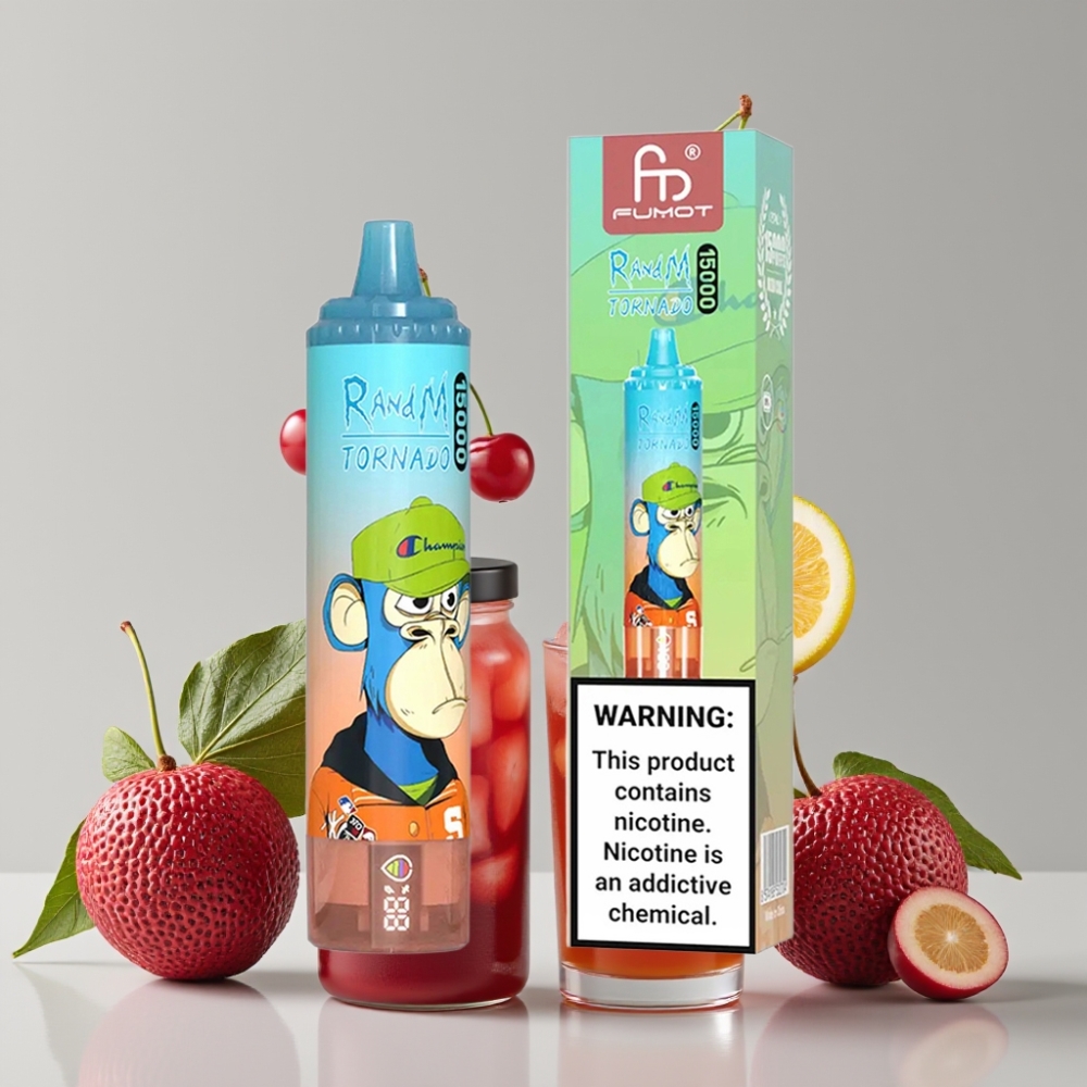 RandM Fumot Tornado 15000 Puffs 25ml 850mAh Mesh Cherry Cola Disposable Vape