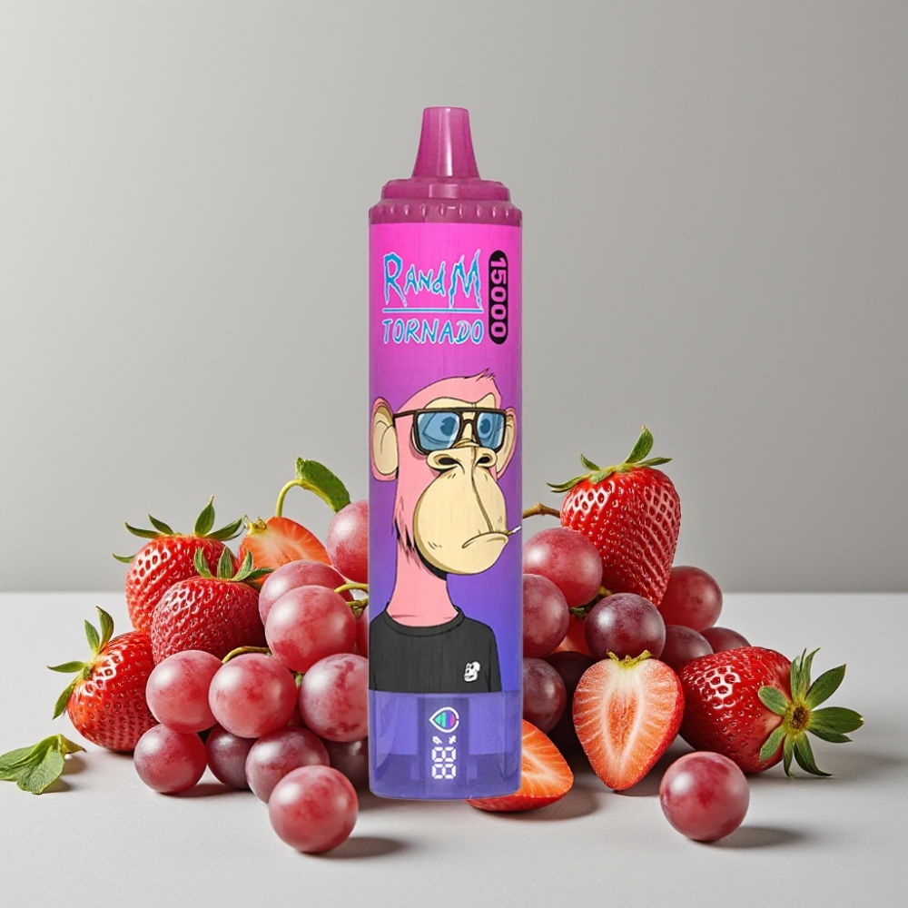 RandM Fumot Tornado 15000 Puffs 25ml 850mAh Mesh Coil Strawberry Grape