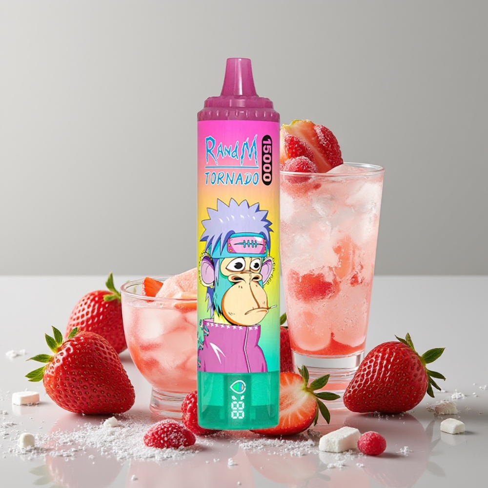 RandM Fumot Tornado 15000 Puffs 25ml 850mAh Mesh Strawberry Ice