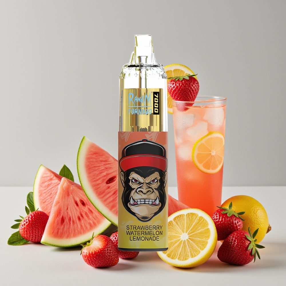 RandM Fumot Tornado 7000 Puffs 14ML 850MAH Mesh Strawberry Watermelon Lemonade