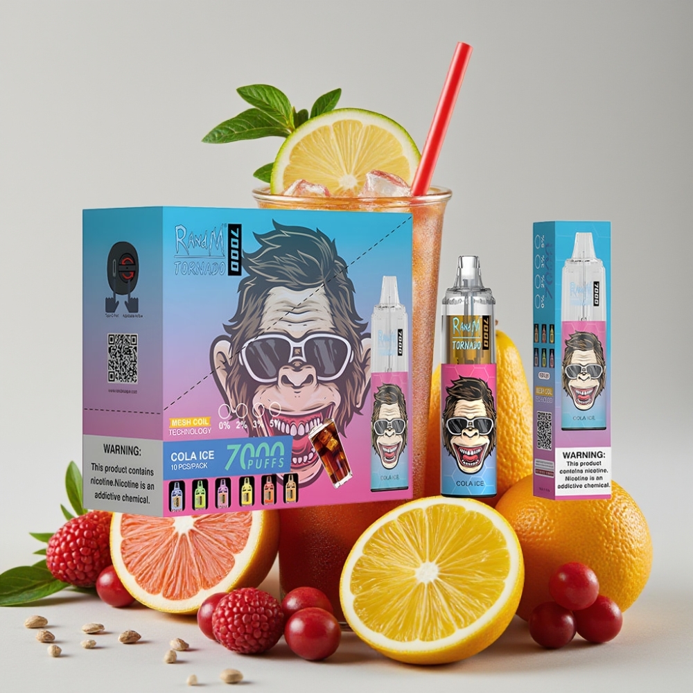 RandM Fumot Tornado 7000 Puffs Disposable Vape 14ML 850MAH Cola Ice
